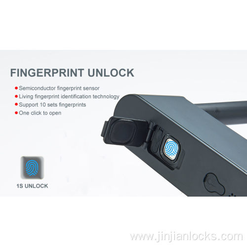 Retail and wholesale fingerprint lock forbicycle u lock